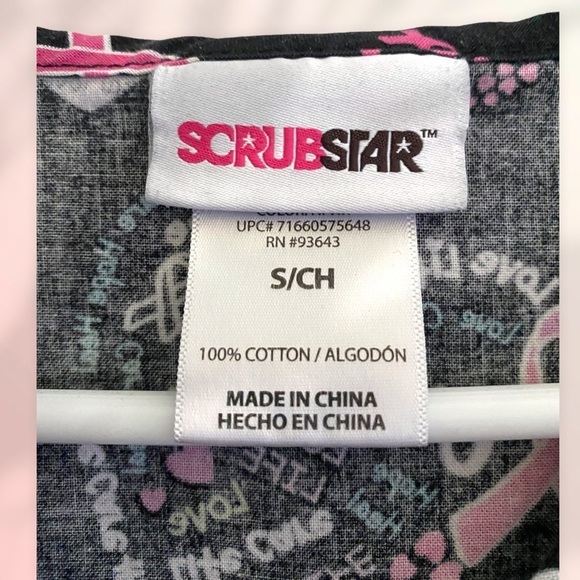Scrub Star Scrub Top - Picture 2 of 3